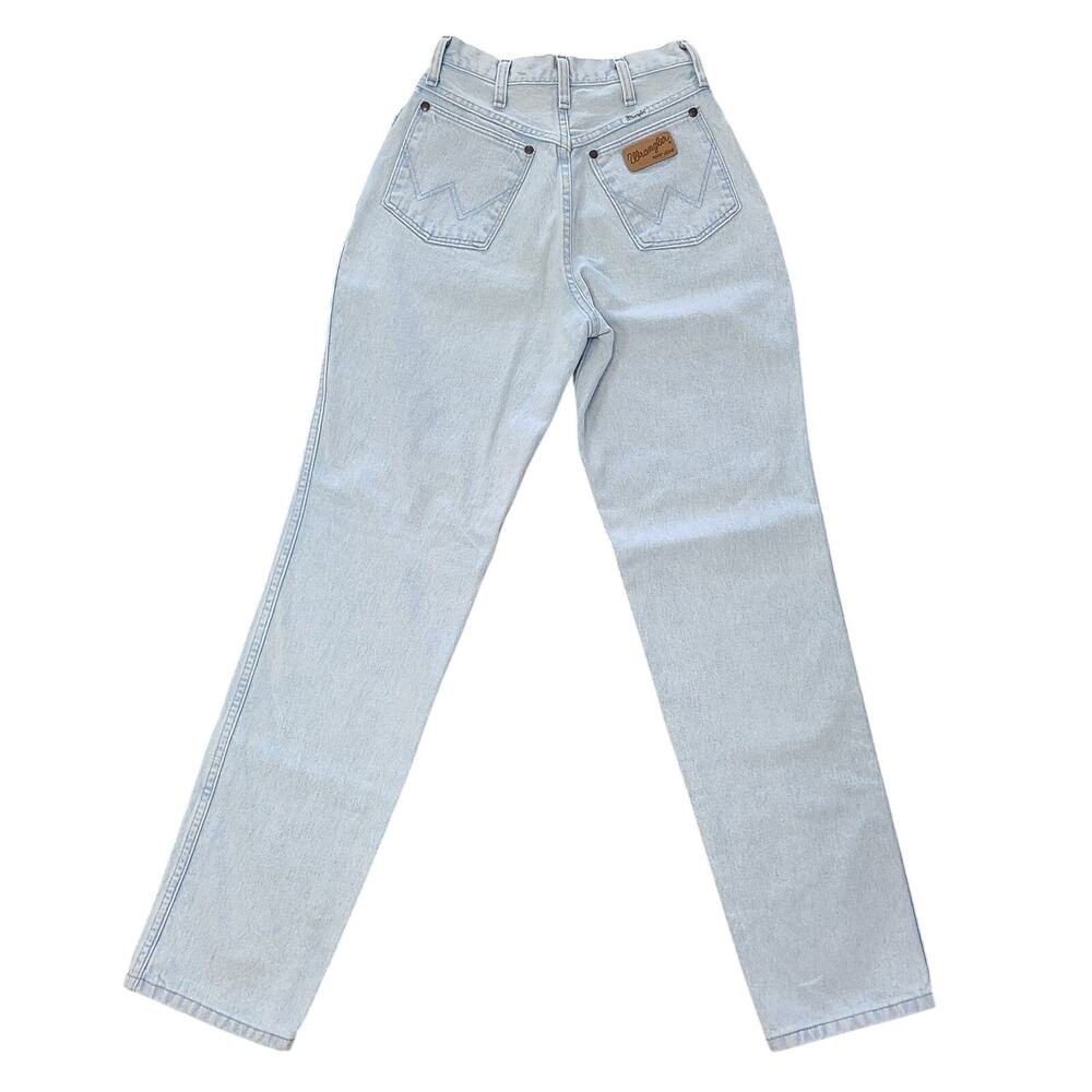 VTG Wrangler Riata Womens Size 7/8 x 34 Taper Cowboy Western Bareback Denim - Picture 2 of 13